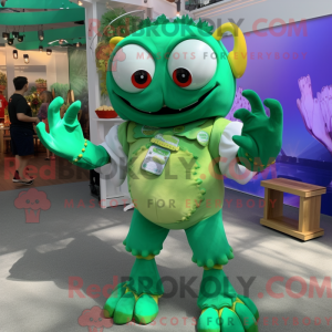 Green Crab Cakes mascot...