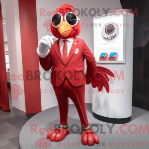 Red Dove maskot kostume...