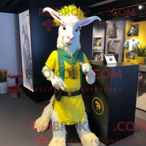 Lemon Yellow Goat mascot...