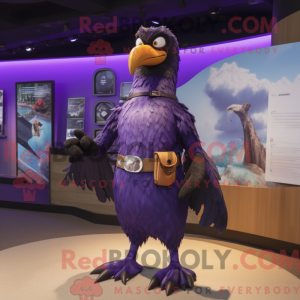 Purple Crow Maskottchen...