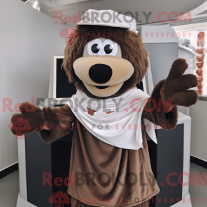 Brown Gyro mascot costume...