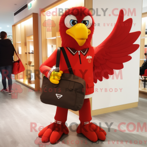 Red Eagle mascot costume...