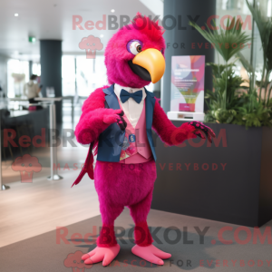 Magenta papegøye maskot...