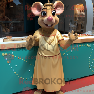 Gold Ratatouille mascot...