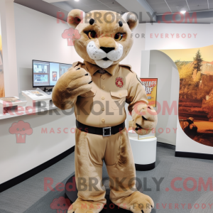 Costume mascotte de lion de...