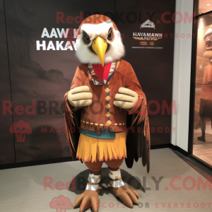 Hawk mascot costume...