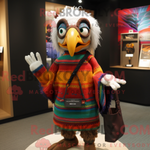 Hawk mascot costume...
