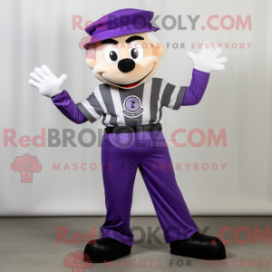 Postava maskota Purple Mime...