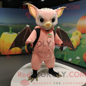 Peach Fruit Bat mascot...