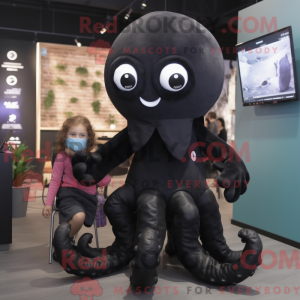 Black Octopus maskot...