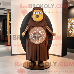 Brun Celtic Shield maskot...