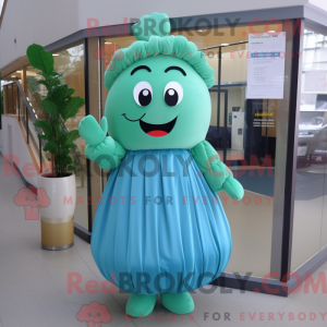 Cyan Zucchini mascot...