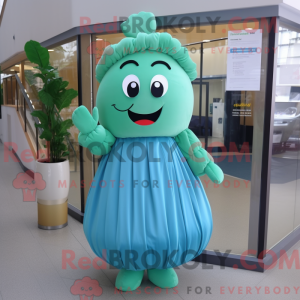 Cyan Zucchini maskot...