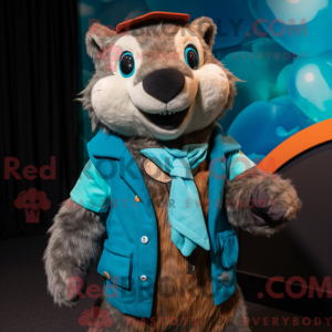 Turquoise Marmot mascot...