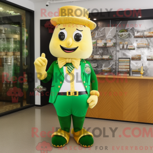 Gold Green Beer mascot...