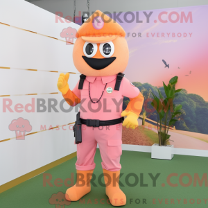 Postava maskota Peach Para...