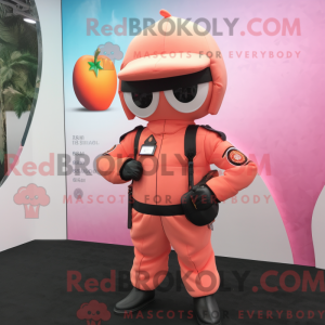 Peach Para Commando mascot...