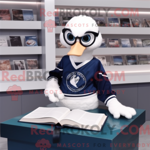 Navy Swans mascot costume...