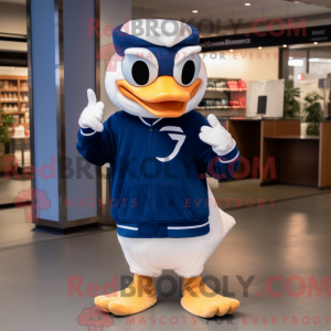 Navy Swans mascot costume...