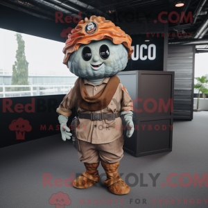 Rust Oyster maskot kostume...