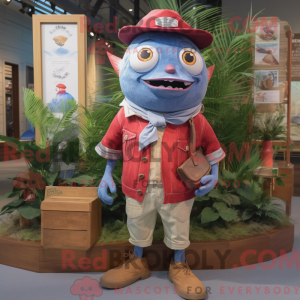 Red Tuna mascot costume...