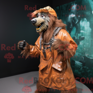 Rust Varulv maskot drakt...