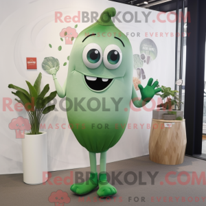 Silver Green Bean mascot...