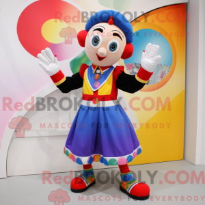 Disfraz de mascota acróbata...