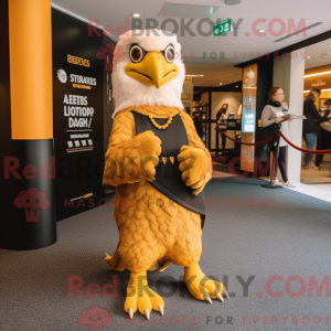 Gold Haast S Eagle maskot...