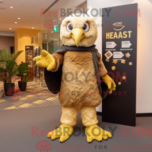 Gold Haast S Eagle maskot...