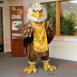 Gold Haast S Eagle maskot...