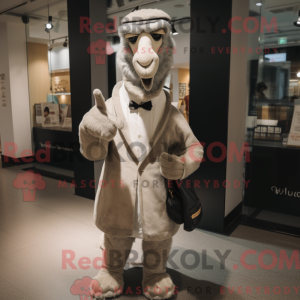 Grå Camel maskot kostume...