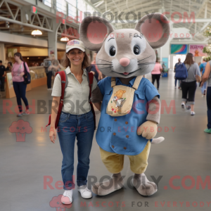 Postava maskota Tan Mouse...