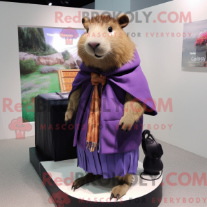 Capybara maskot kostume...