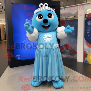 Sky Blue Juggle mascot...