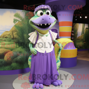 Lavender Crocodile mascot...