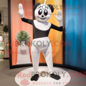 White Mime mascot costume...