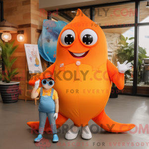 Orange Stingray mascot...