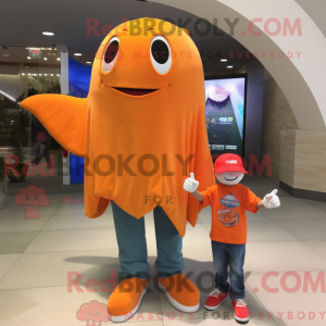 Orange Stingray maskot...