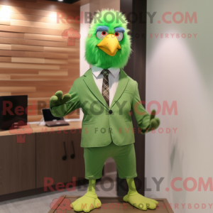 Green Chicken mascot...