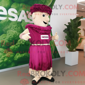 Magenta Caesar Salat maskot...