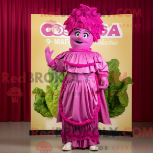 Magenta Caesar Salat maskot...
