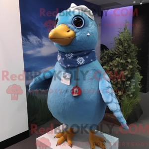 Sky Blue Pigeon mascot...