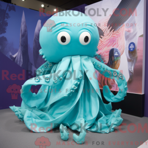 Costume de mascotte de Cyan...