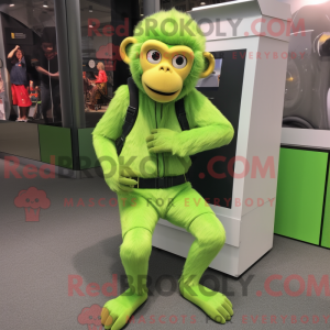 Maskotka Lime Green Monkey...