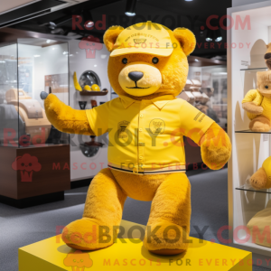 Yellow Teddy Bear mascot...