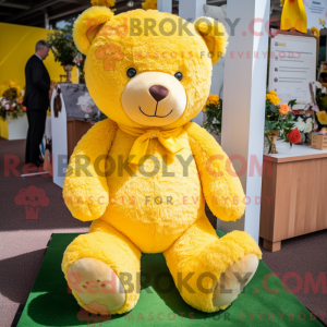 Yellow Teddy Bear mascot...