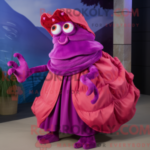 Disfraz de mascota Magenta...