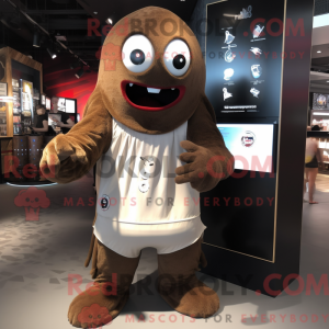 Brun spøkelse maskot drakt...