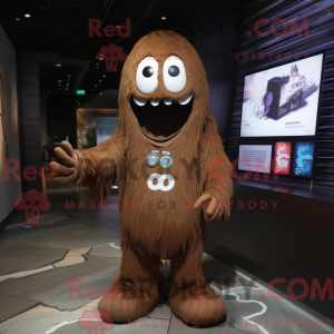 Brown Ghost mascot costume...